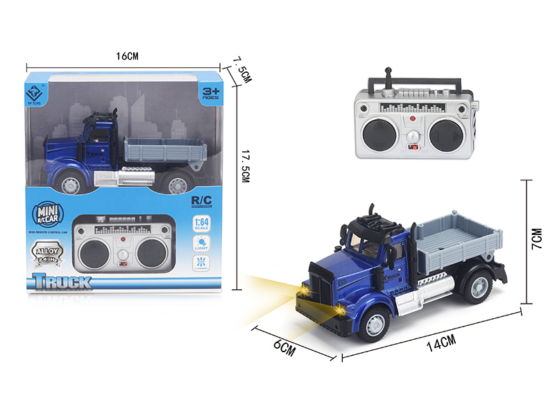 1:64 2.4G Remote Control Alloy Transport Truck