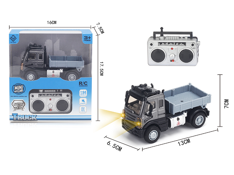 1:64 2.4G Remote Control Alloy Transport Truck