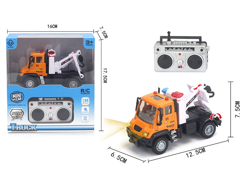 1:64 2.4G Remote Control Alloy Tow Truck