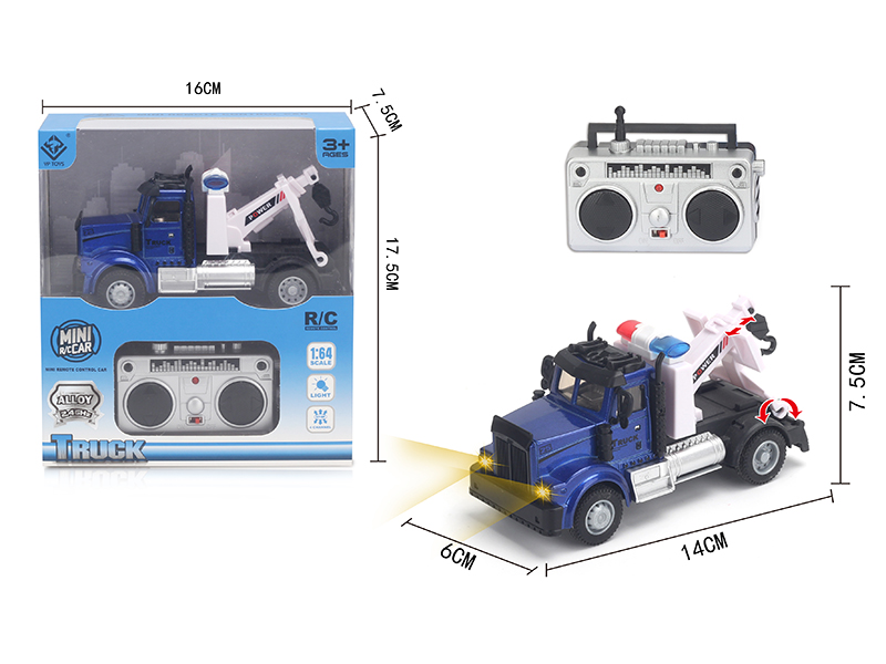 1:64 2.4G Remote Control Alloy Tow Truck