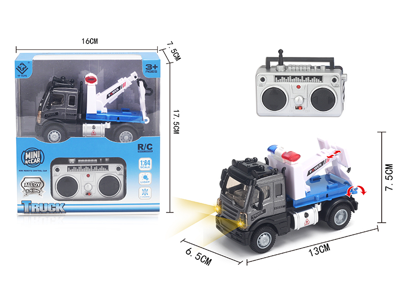 1:64 2.4G Remote Control Alloy Tow Truck