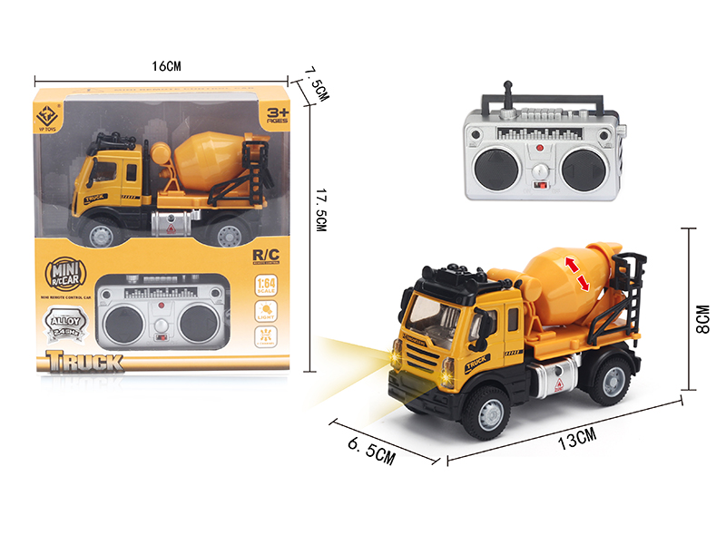 1:64 2.4G Remote Control Alloy Concrete Mixer