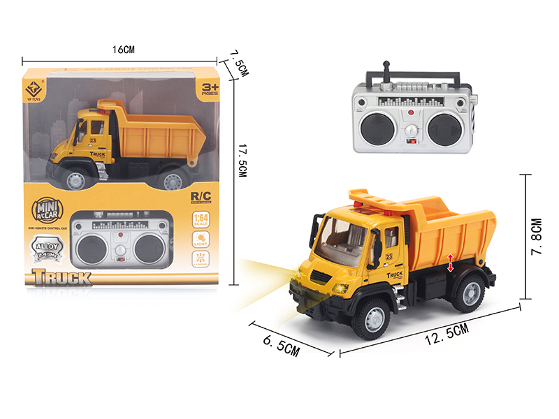 1:64 2.4G Remote Control Alloy Dumper