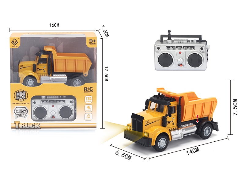 1:64 2.4G Remote Control Alloy Dumper