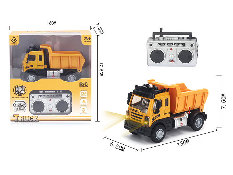 1:64 2.4G Remote Control Alloy Dumper