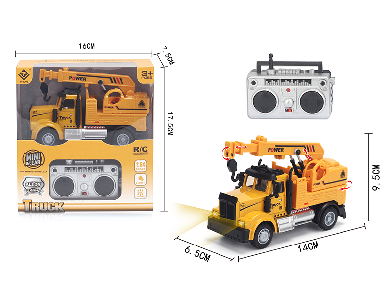 1:64 2.4G Remote Control Alloy Engineering Crane