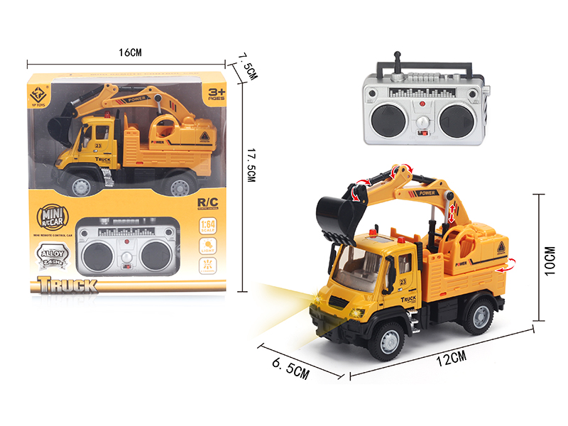1:64 2.4G Remote Control Alloy Engineering Excavator