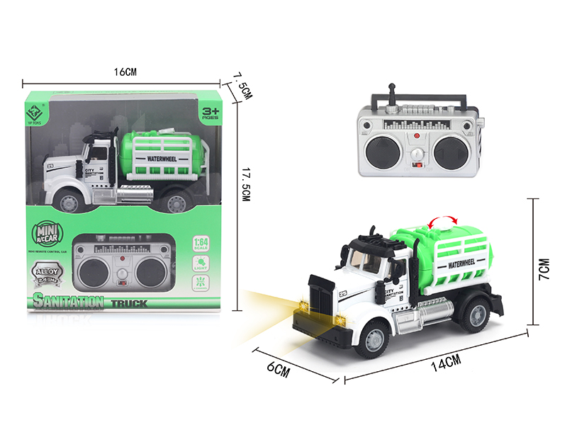 1:64 2.4G Remote Control Alloy Sanitation Sprinkler