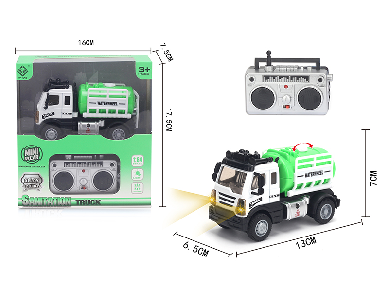 1:64 2.4G Remote Control Alloy Sanitation Sprinkler