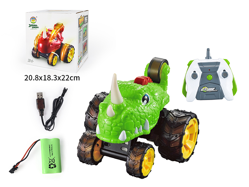 R/C Dinosaur Spinning Stunt Car (Including Electricity)