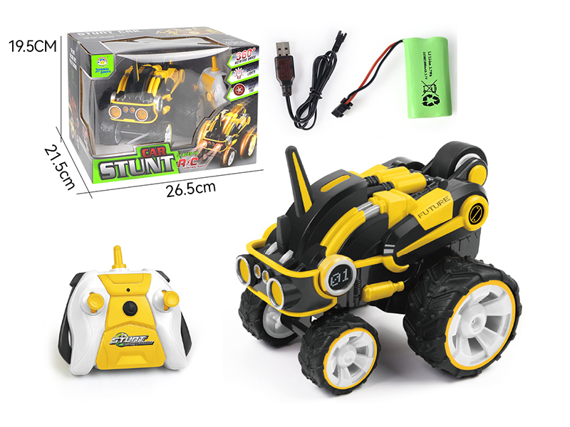 R/C Yellow Mechanical Unicorn Stunt Car (Including Electricity)