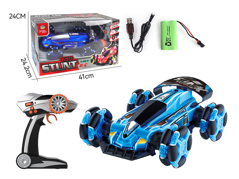 1:10 R/C 4Wd Red Blue Flashing Car