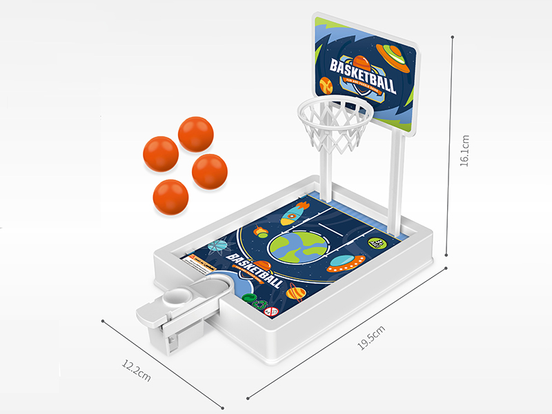 Tabletop Basketball Shooting Game (White) Space Theme