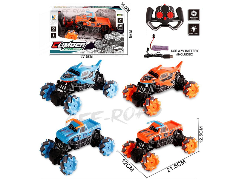2.4G Remote Control Stunt Off-Road Climbing Vehicle(Mecanum Wheel,Light And Music,One Button Demonstration)