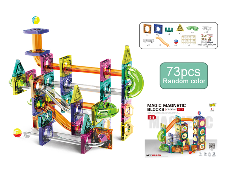 73PCS Magnetic Pipe Building Block