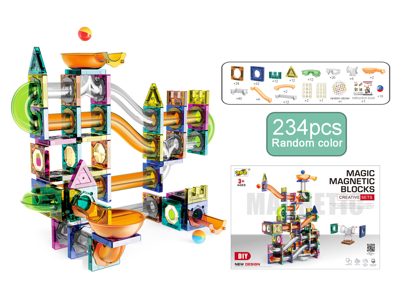 234PCS Magnetic Pipe Building Block