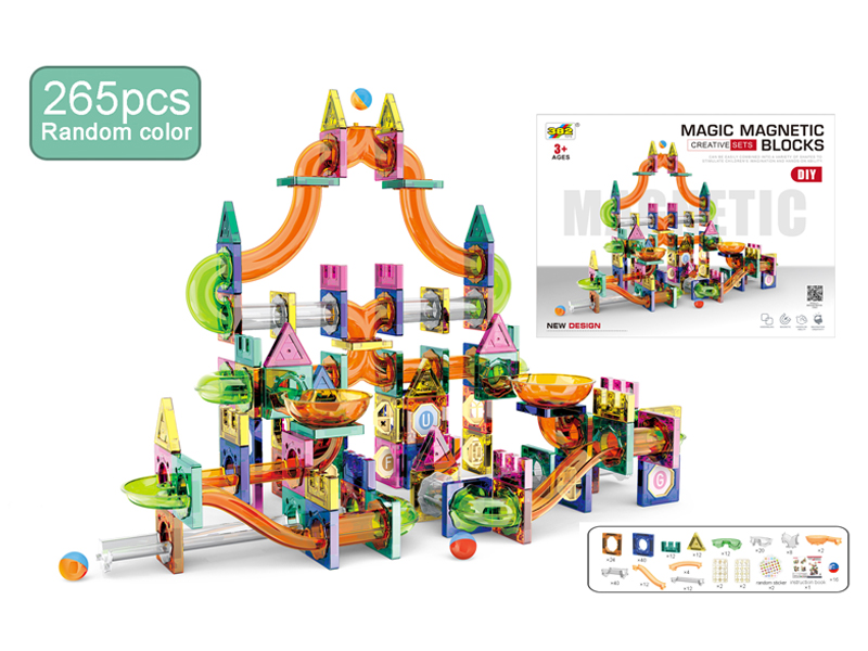 265PCS Magnetic Pipe Building Block