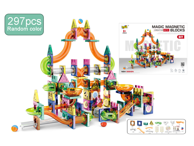 297PCS Magnetic Pipe Building Block