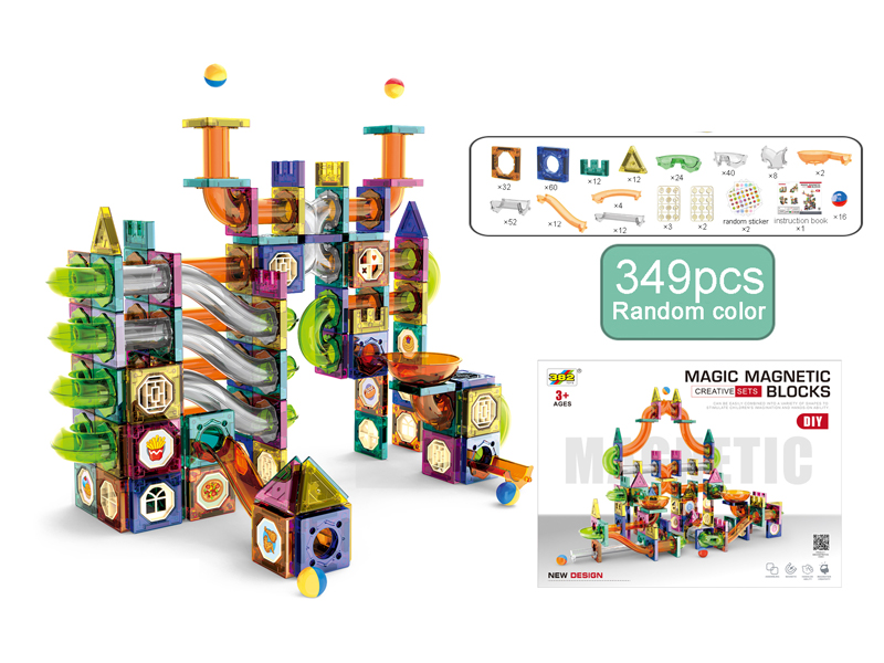 349PCS Magnetic Pipe Building Block