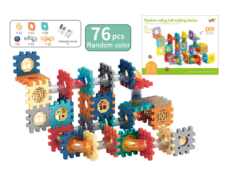 76PCS Pipe Building Block