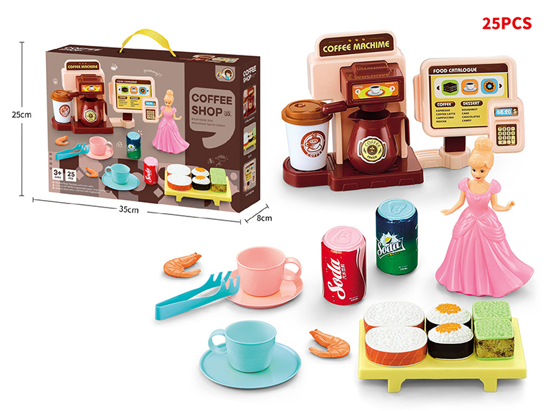 Coffee Machine + Sushi Set 25PCS