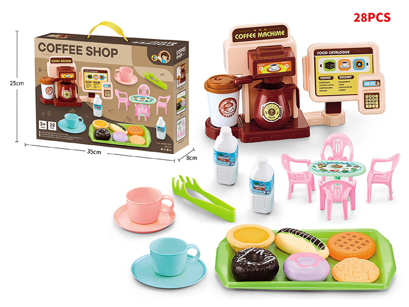 Coffee Machine + Afternoon Tea Set 28PCS