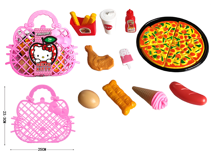 Pizza Large Platter Hello Kitty Handbag
