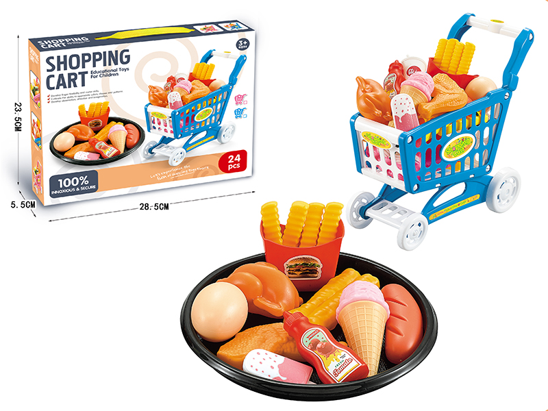 Shopping Cart +  Food Set