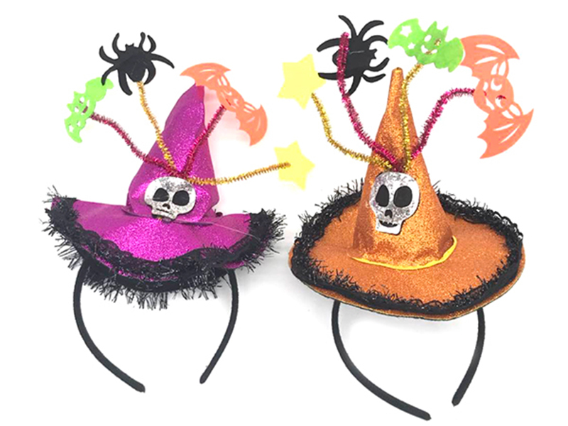 Little Witch Hat Hair Hoop With Colorful Animals