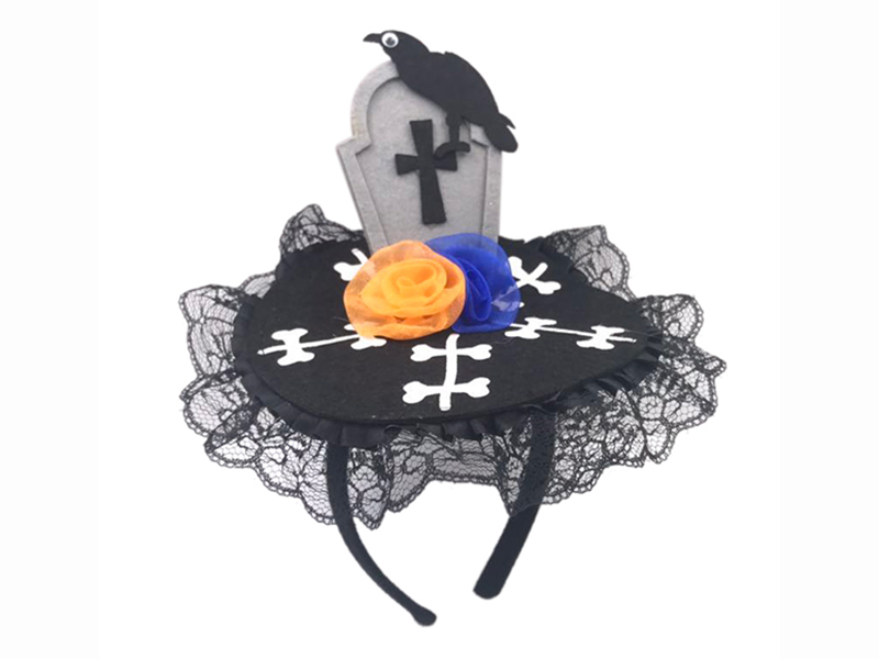 Velvet Cloth Headstone Hair Hoop