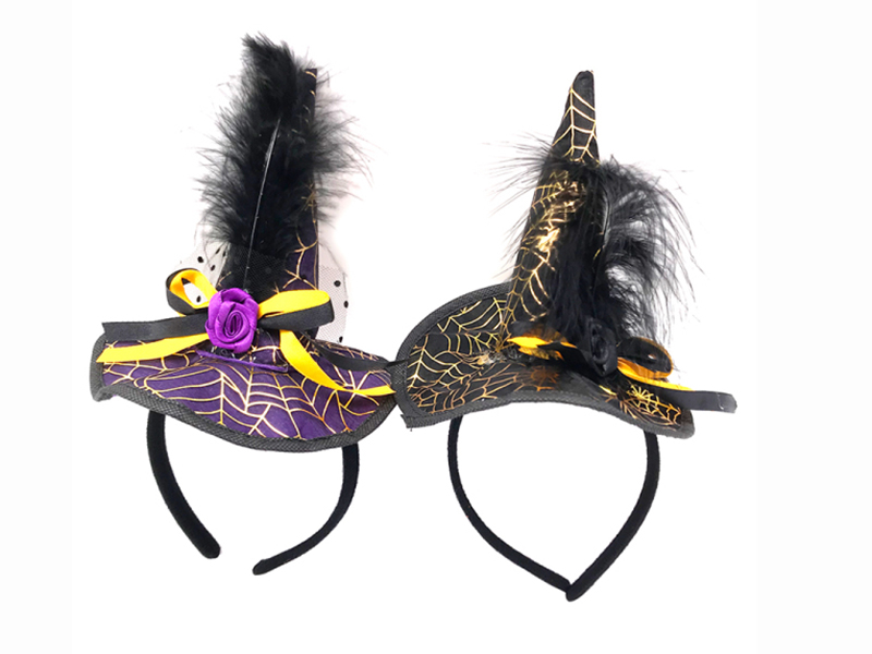 Velvet Cloth Witch Hat Headdress