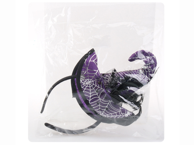 Velvet Cloth Witch Hat Hair Hoop