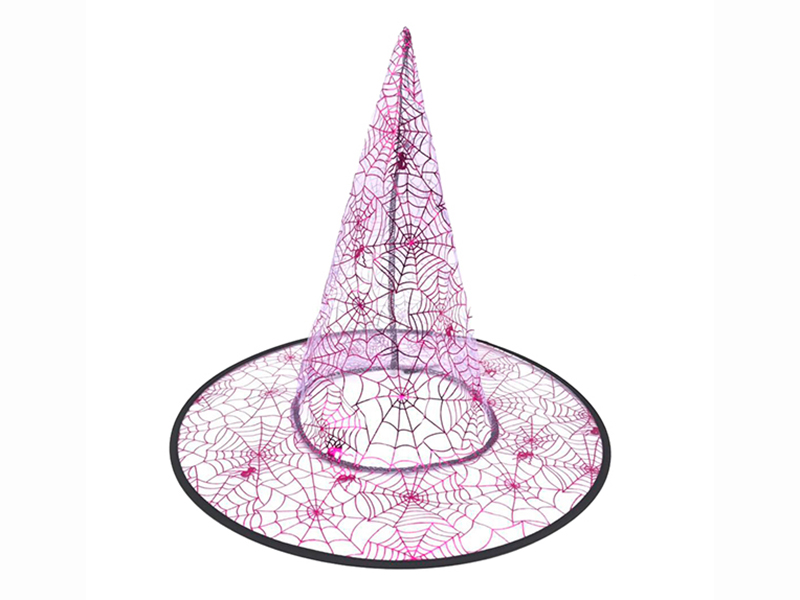 24pcs Transparent Gauze Witch Hat Headdress