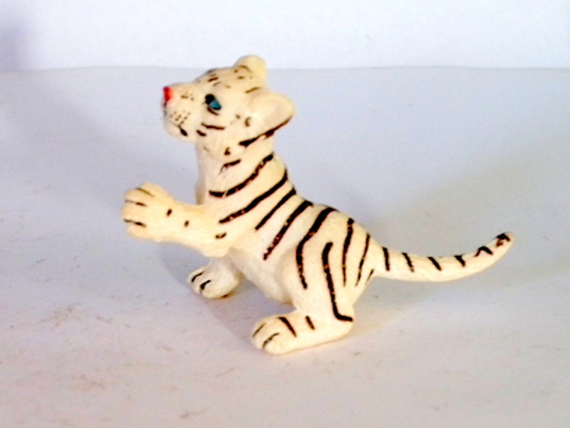 Sitting Little White Tiger