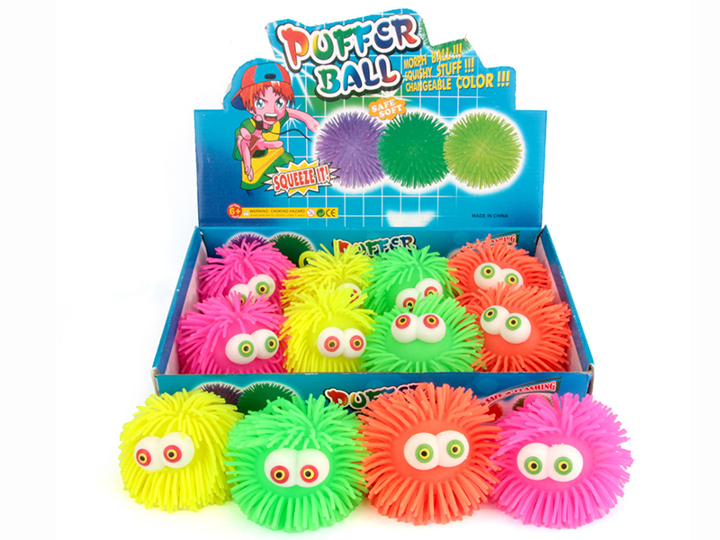 Flash Puffer Ball Squeeze Toy 12pcs