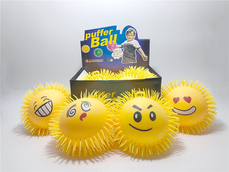 Flash Large Expression  Puffer Ball Squeeze Toy 4pcs