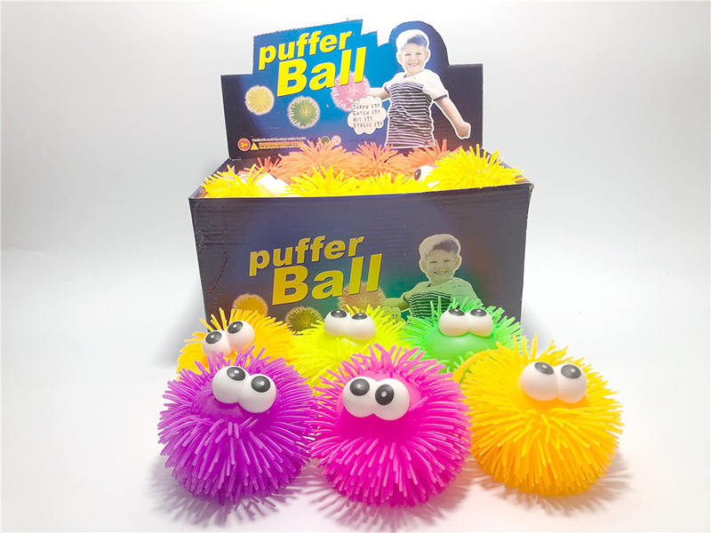 Flash Puffer Ball Squeeze Toy 24pcs