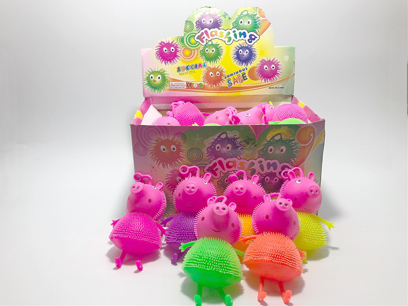Flash Peppa Pig Puffer Ball Squeeze Toy 30pcs