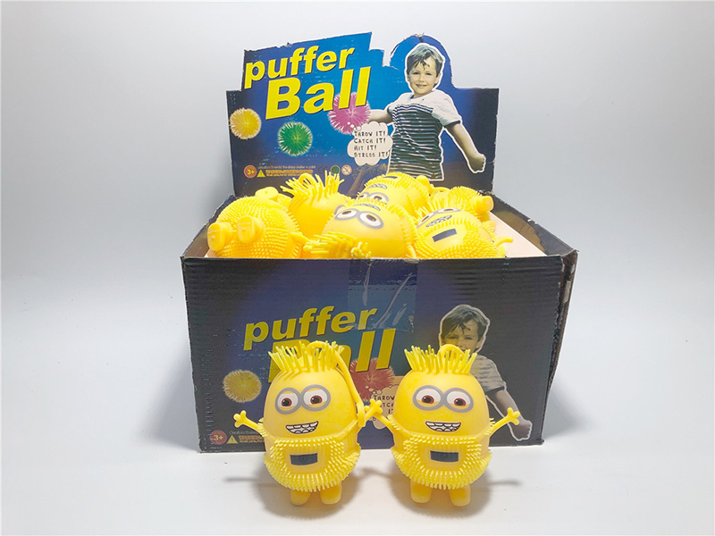 Flash Minion Puffer Ball Squeeze Toy(Small) 30pcs