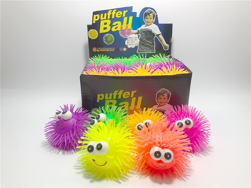 Flash Puffer Ball Squeeze Toy 24pcs