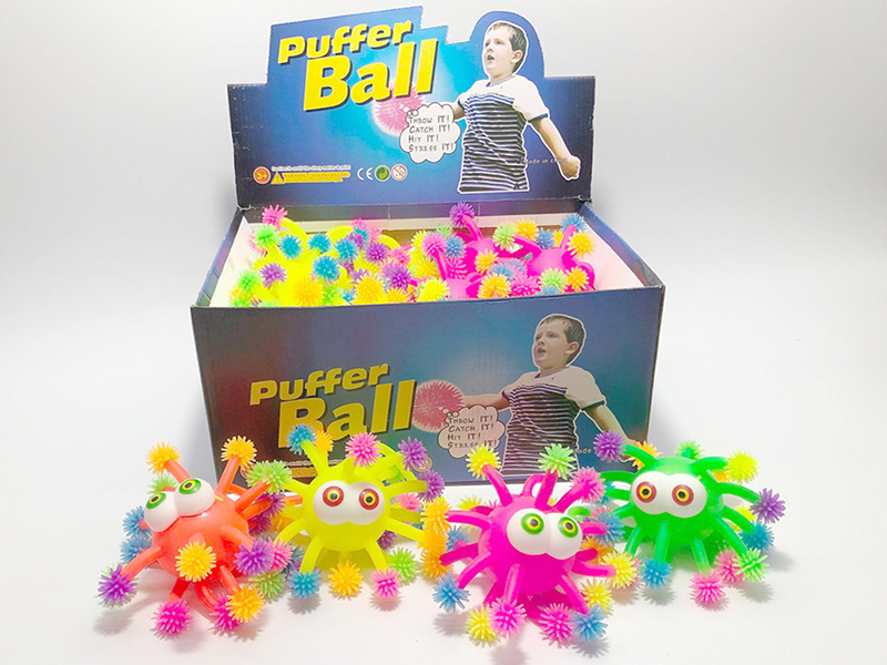 Flash Puffer Ball Squeeze Toy 12pcs