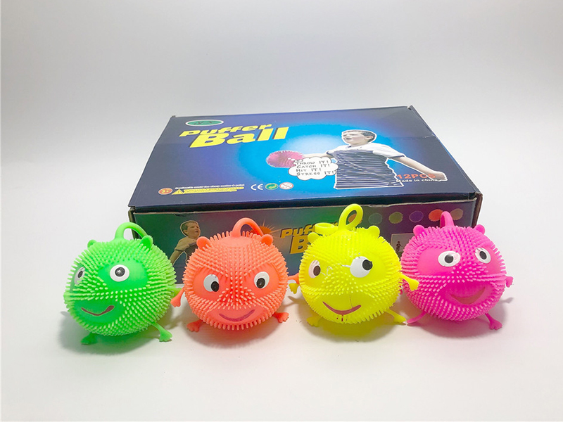 Flash Puffer Ball Squeeze Toy 12pcs