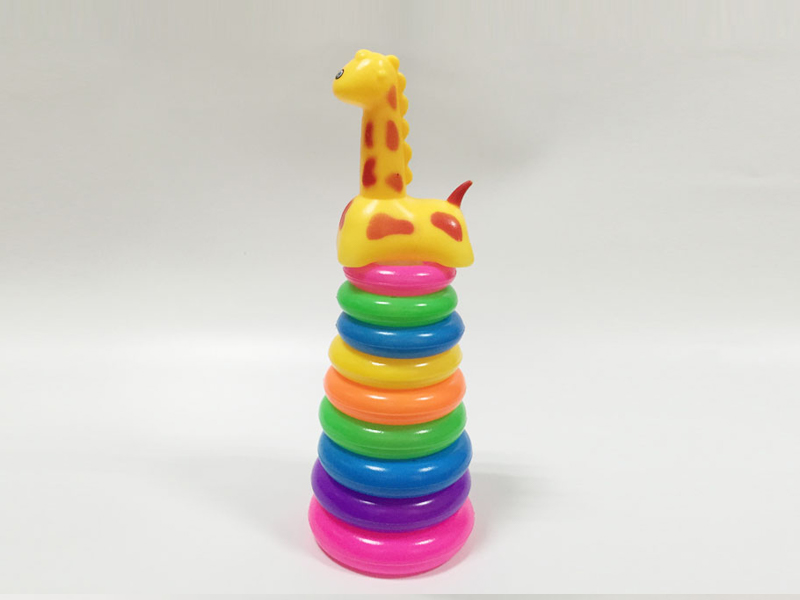 Giraffe 9-Storey Small Round Rainbow Ring Rainbow Tower