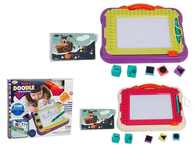 Building Block Color Doodle Magnetism Drawing Board