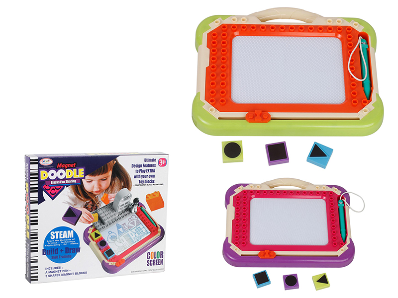 Building Block Color Doodle Magnetism Drawing Board