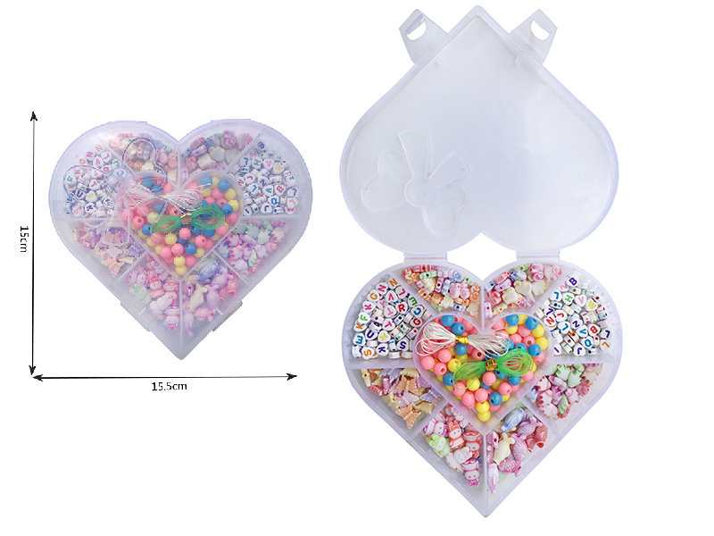 DIY Beads Box(Heart-Shaped Box)