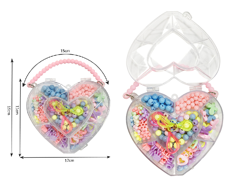 DIY Beads Box(Heart-Shaped Box)