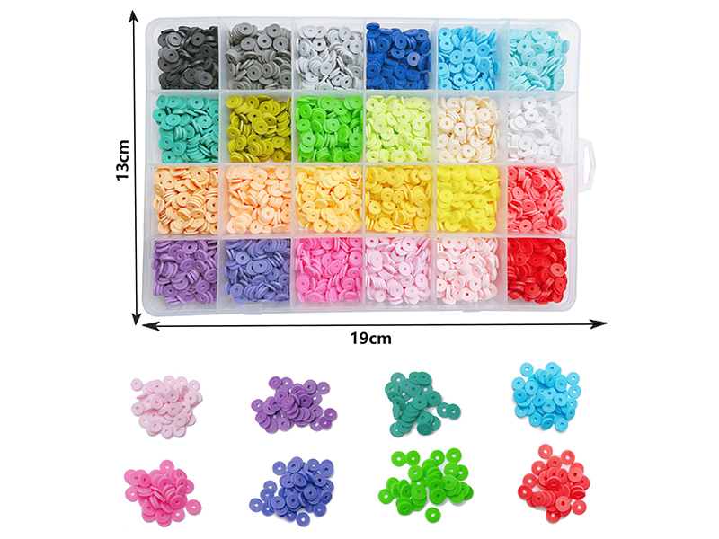 24 Lattice DIY Beads Box(Polymer Clay Beads)