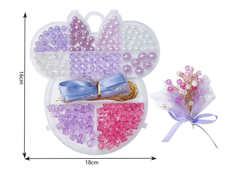 DIY Beads Flower Set (Purple Series)