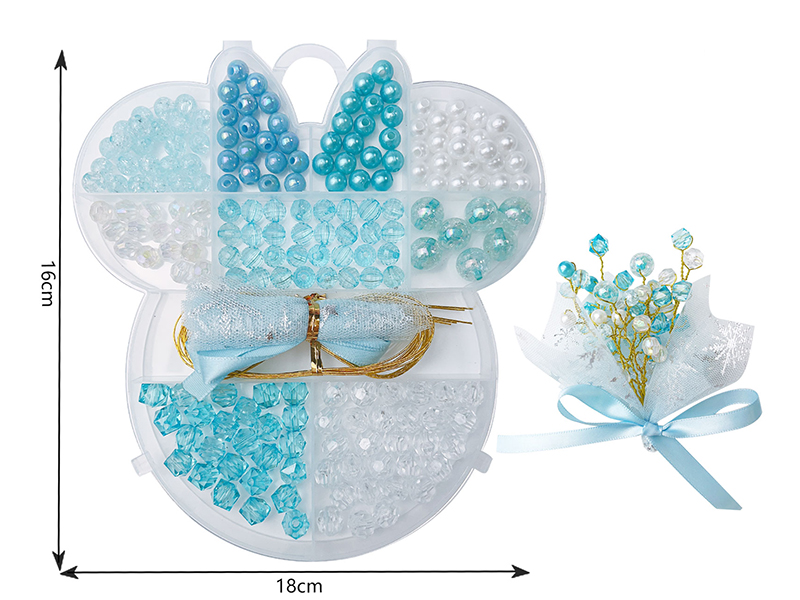 DIY Beads Flower Set (Blue Series)